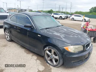 2009 BMW 1 Series 128i with VIN WBAUP73579VK75780, listed as a IAAI auction lot 42198035 with 136,100 mi miles and . Bid and sale history available at carsss.com. Image 1.