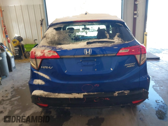 2022 Honda HR-V Sport with VIN 3CZRU6H11NM757838, listed as a IAAI auction lot 41346798 with 30,092 mi miles. Bid and sale history available at carsss.com. Image 16.