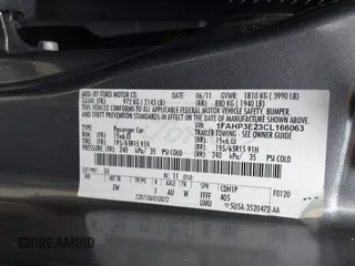 2012 Ford Focus S with VIN 1FAHP3E23CL166063, listed as a IAAI auction lot 40716406 with 191,392 mi miles and . Bid and sale history available at DreamBid. Image 9.