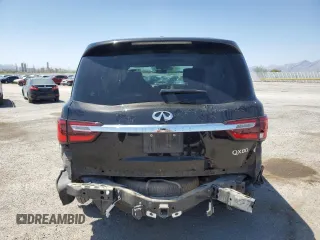 2018 Infiniti QX80 z VIN JN8AZ2NF1J9663159, wystawiony jako Copart lot #57678515 z przebiegiem 109 584 mil mil oraz Szkoda całkowita • Salvage title. Historia ofert i sprzedaży dostępna na DreamBid. Obrazek 6.