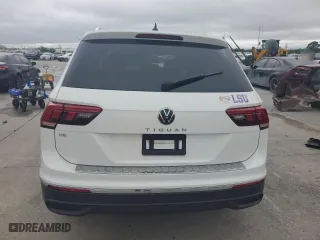 2023 Volkswagen Tiguan SE with VIN 3VV3B7AX7PM117286, listed as a Copart auction lot 51980725 with 0 mi miles and Salvage Title. Bid and sale history available at carsss.com. Image 6.