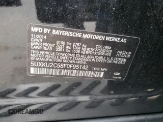 2015 BMW X6 xDrive35i z VIN 5UXKU2C58F0F95142, wystawiony jako Copart lot #78467614 z przebiegiem 94 909 mil mil oraz Czysty tytuł • Clean title. Historia ofert i sprzedaży dostępna na DreamBid. Obrazek 13.