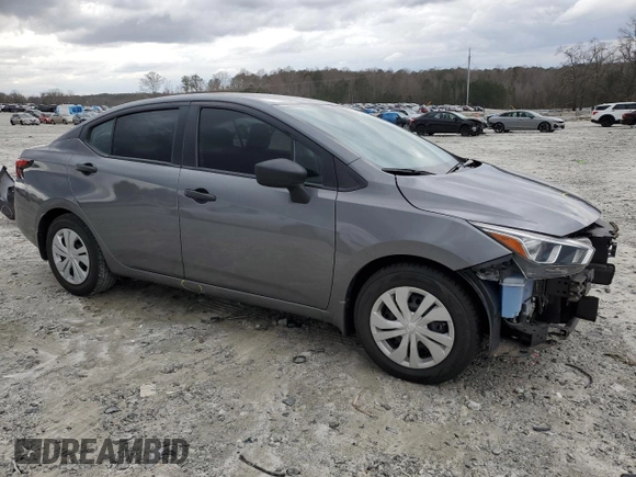 2021 Nissan Versa S with VIN 3N1CN8DV6ML903509, listed as a Copart auction lot 48020195 with 60,491 mi miles and Salvage title. Bid and sale history available at DreamBid. Image 4.