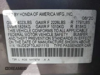 2020 Acura ILX Premium с VIN 19UDE2F70LA011115, выставлен на аукционе IAAI как лот 41328261 с пробегом 111 957 миль миль и . История ставок и продаж доступна на DreamBid. Изображение 9.