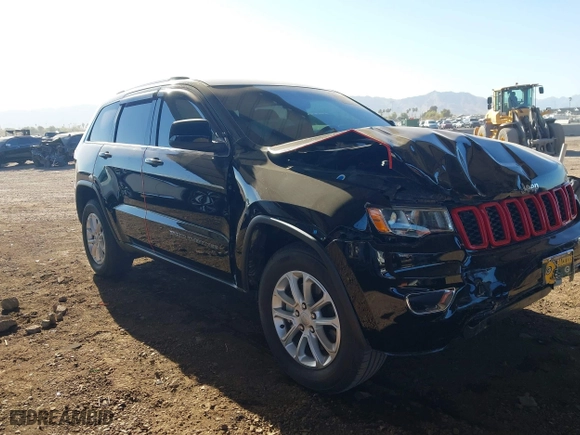 2021 Jeep Grand Cherokee Laredo X with VIN 1C4RJEAG4MC739342, listed as a IAAI auction lot 41302550 with 37,429 mi miles. Bid and sale history available at carsss.com. Image 1.