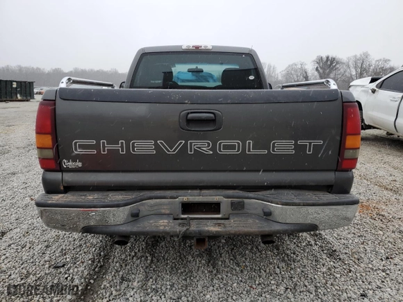 2002 Chevrolet Silverado 1500 LS with VIN 1GCEC14V02Z181060, listed as a Copart auction lot 41828905 with 0 mi miles and Salvage Title. Bid and sale history available at carsss.com. Image 6.
