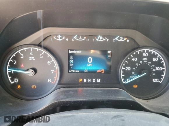 2023 Ford F-150 XL with VIN 1FTMF1CB2PKF50639, listed as a Copart auction lot 56334885 with 42,790 mi miles and Salvage title. Bid and sale history available at DreamBid. Image 9.