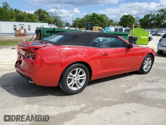 2013 Chevrolet Camaro LT with VIN 2G1FB3D3XD9197970, listed as a Copart auction lot 50360275 with 39,978 mi miles and Salvage title. Bid and sale history available at DreamBid. Image 3.