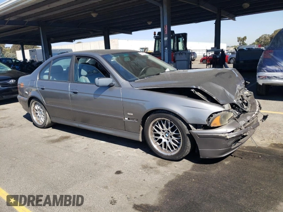 2002 BMW 5 Series 530iA with VIN WBADT634X2CH97515, listed as a Copart auction lot 73810334 with 127,167 mi miles and Salvage Title. Bid and sale history available at carsss.com. Image 4.