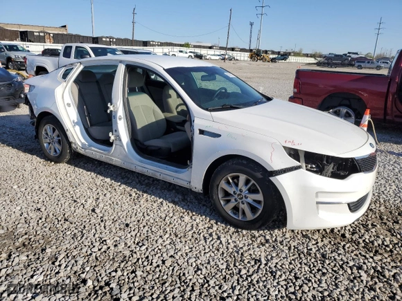 2016 Kia Optima LX with VIN KNAGT4L38G5100697, listed as a Copart auction lot 52913175 with 120,374 mi miles and Salvage Title. Bid and sale history available at carsss.com. Image 4.