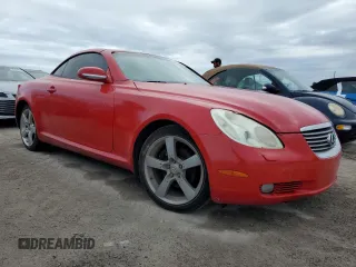 2002 Lexus SC with VIN JTHFN48Y620002298, listed as a Copart auction lot 75175054 with Not Provided miles and Non Repairable. Bid and sale history available at carsss.com. Image 4.