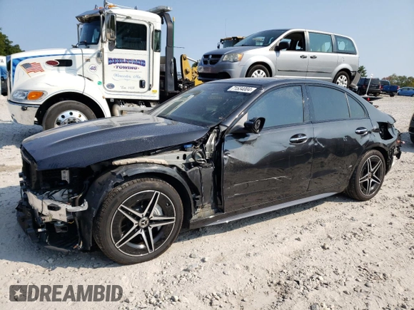 2023 Mercedes-Benz C 300 z VIN W1KAF4HB4PR104518, wystawiony jako Copart lot #71534004 z przebiegiem 32 096 mil mil oraz Szkoda całkowita • Salvage title. Historia ofert i sprzedaży dostępna na DreamBid. Obrazek 1.