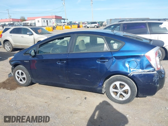 2013 Toyota Prius One with VIN JTDKN3DU4D1733094, listed as a IAAI auction lot 42023958 with 106,672 mi miles. Bid and sale history available at carsss.com. Image 15.