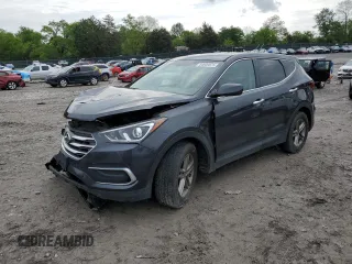 2018 Hyundai Santa Fe 2.4L z VIN 5XYZTDLB4JG553426, wystawiony jako Copart lot #54609875 z przebiegiem 93 328 mil mil oraz Szkoda całkowita • Salvage title. Historia ofert i sprzedaży dostępna na DreamBid. Obrazek 1.