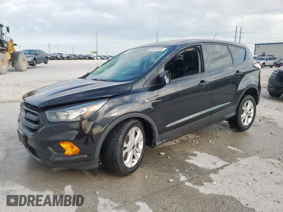 2018 Ford Escape S with VIN 1FMCU0F72JUB42488, listed as a Copart auction lot 63641845 with 80,184 mi miles and Salvage title. Bid and sale history available at DreamBid. Image 1.