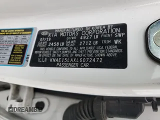 2020 Kia Stinger GT-Line with VIN KNAE15LAXL6072472, listed as a Copart auction lot 43606355 with 45,934 mi miles and Salvage Title. Bid and sale history available at DreamBid. Image 12.