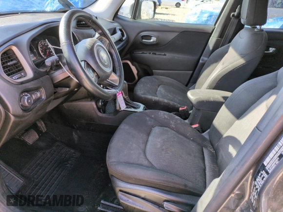 2017 Jeep Renegade Latitude with VIN ZACCJBBB8HPG59910, listed as a Copart auction lot 54883215 with 127,119 mi miles and Salvage title. Bid and sale history available at DreamBid. Image 7.