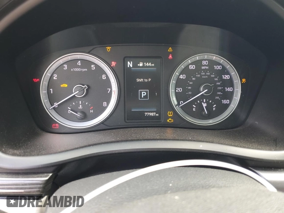2019 Hyundai Sonata Sport with VIN 5NPE34AF0KH744386, listed as a Copart auction lot 52711795 with 77,987 mi miles and Salvage title. Bid and sale history available at DreamBid. Image 9.