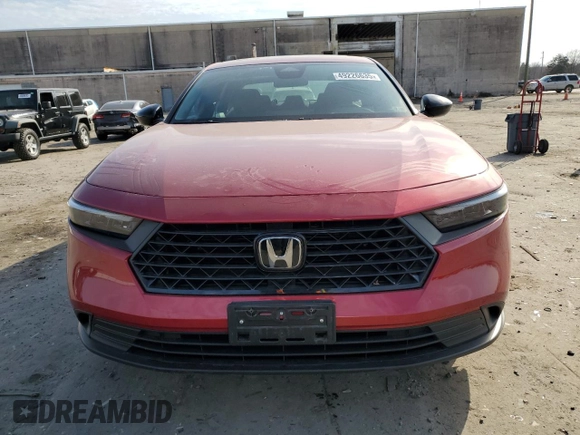 2024 Honda Accord Sport с VIN 1HGCY2F58RA076014, выставлен на аукционе Copart как лот 49226635 с пробегом 52 162 миль миль и Списание • Salvage title. История ставок и продаж доступна на DreamBid. Изображение 5.
