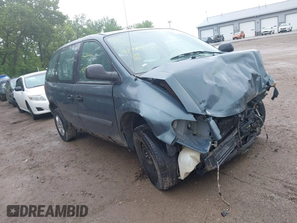 2005 Dodge Caravan SE with VIN 1D4GP25B75B373454, listed as a IAAI auction lot 42443473 with 233,184 mi miles and . Bid and sale history available at DreamBid. Image 1.