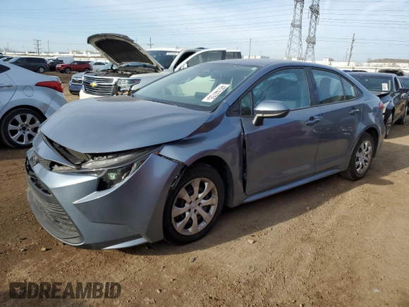 2024 Toyota Corolla LE with VIN 5YFB4MDE6RP126053, listed as a Copart auction lot 48744755 with 25,262 mi miles and Salvage Title. Bid and sale history available at carsss.com. Image 1.