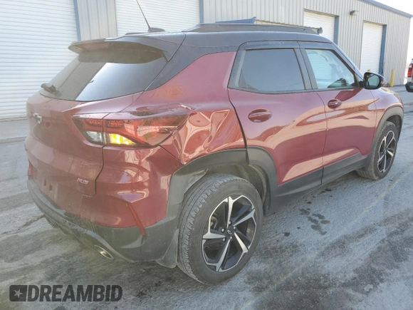 2021 Chevrolet TrailBlazer RS with VIN KL79MUSL7MB126132, listed as a Copart auction lot 70269433 with 45,143 mi miles. Bid and sale history available at carsss.com. Image 3.