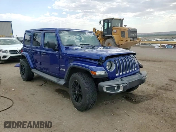 2018 Jeep Wrangler Unlimited Sahara with VIN 1C4HJXEG4JW215801, listed as a Copart auction lot 61774965 with 94,864 mi miles and Salvage title. Bid and sale history available at DreamBid. Image 14.