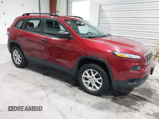 2015 Jeep Cherokee Sport with VIN 1C4PJMAB8FW719652, listed as a IAAI auction lot 41475308 with 247,960 mi miles. Bid and sale history available at carsss.com. Image 1.