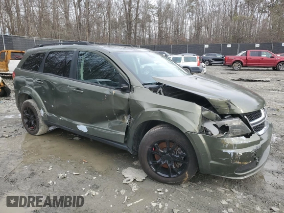 2018 Dodge Journey SE with VIN 3C4PDCAB7JT445621, listed as a Copart auction lot 43879445 with 100,700 mi miles and Salvage Title. Bid and sale history available at carsss.com. Image 4.