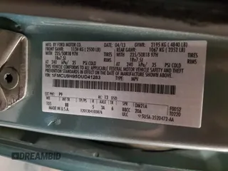 2013 Ford Escape SEL с VIN 1FMCU9H95DUD41283, выставлен на аукционе Copart как лот 60228855 с пробегом 136 156 миль миль и Списание • Salvage title. История ставок и продаж доступна на DreamBid. Изображение 13.