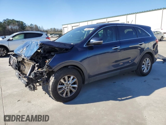 2019 Kia Sorento LX with VIN 5XYPG4A32KG507991, listed as a Copart auction lot 43658875 with 106,383 mi miles and Salvage Title. Bid and sale history available at carsss.com. Image 1.