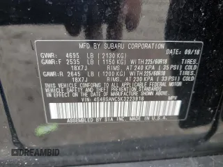 2019 Subaru Outback Limited with VIN 4S4BSANC5K3223918, listed as a Copart auction lot 52393205 with 71,489 mi miles and Salvage Title. Bid and sale history available at DreamBid. Image 13.