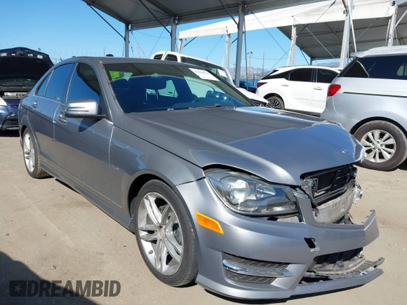 2012 Mercedes-Benz C-Class C 250 Sport with VIN WDDGF4HB8CA713047, listed as a IAAI auction lot 41830035 with 95,806 mi miles. Bid and sale history available at carsss.com. Image 1.