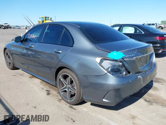 2018 Mercedes-Benz C 43 AMG with VIN 55SWF6EBXJU265001, listed as a IAAI auction lot 42184097 with 50,800 mi miles and . Bid and sale history available at DreamBid. Image 3.