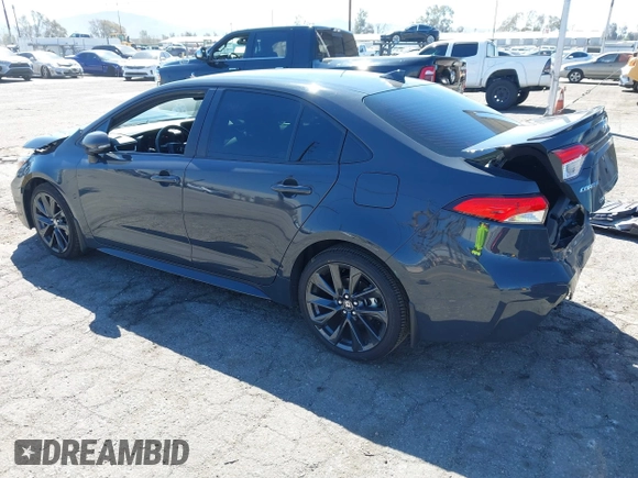 2023 Toyota Corolla Hybrid LE with VIN JTDBCMFEXP3018606, listed as a IAAI auction lot 41857107 with 46,038 mi miles. Bid and sale history available at carsss.com. Image 3.