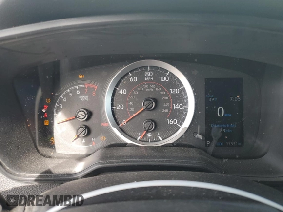 2022 Toyota Corolla SE with VIN 5YFS4MCEXNP103984, listed as a Copart auction lot 45969555 with 17,531 mi miles and Salvage Title. Bid and sale history available at DreamBid. Image 9.