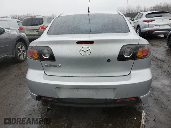 2006 Mazda 3 s with VIN JM1BK324161539542, listed as a Copart auction lot 42357535 with 225,428 mi miles and Salvage Title. Bid and sale history available at DreamBid. Image 6.