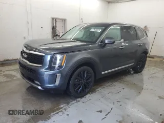 2022 Kia Telluride SX with VIN 5XYP54HC7NG276084, listed as a Copart auction lot 52690395 with 28,005 mi miles and Salvage title. Bid and sale history available at DreamBid. Image 1.