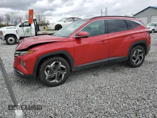 2022 Hyundai Tucson Limited with VIN 5NMJECAE3NH073047, listed as a Copart auction lot 53264725 with 36,558 mi miles and Salvage Title. Bid and sale history available at carsss.com. Image 1.