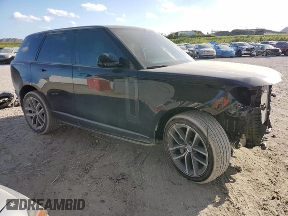 2024 Land Rover Range Rover SE with VIN SALKP9FU4RA099621, listed as a Copart auction lot 44174635 with 7,221 mi miles and Salvage title. Bid and sale history available at DreamBid. Image 4.