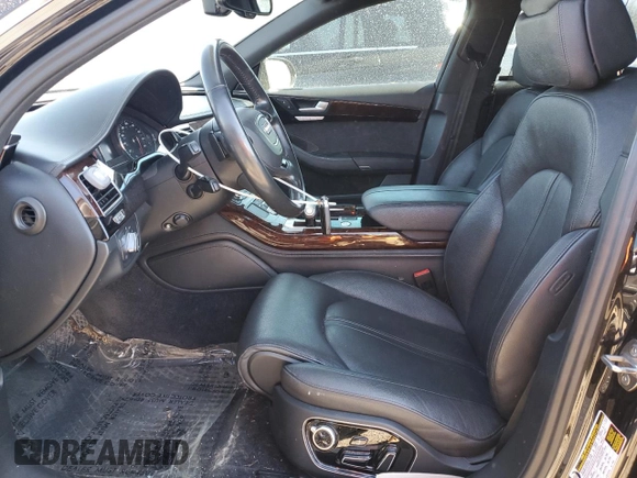 2014 Audi A8 4.0T с VIN WAUR2AFDXEN005361, выставлен на аукционе Copart как лот 46828285 с пробегом 106 984 миль миль и Списание • Salvage title. История ставок и продаж доступна на DreamBid. Изображение 7.