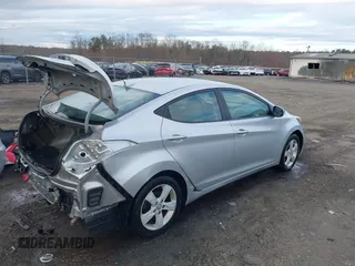 2011 Hyundai Elantra GLS with VIN 5NPDH4AE6BH038415, listed as a IAAI auction lot 41813602 with 186,039 mi miles. Bid and sale history available at carsss.com. Image 4.