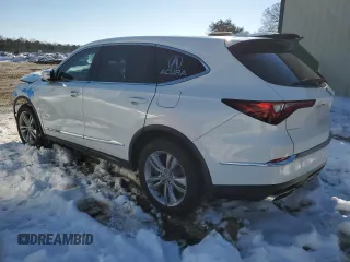 2022 Acura MDX with VIN 5J8YE1H35NL027498, listed as a Copart auction lot 82314854 with 57,209 mi miles and Salvage Title. Bid and sale history available at carsss.com. Image 2.