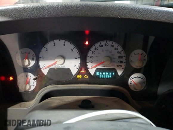 2006 Dodge 1500 SLT with VIN 3D7KS19D26G239252, listed as a Copart auction lot 85808274 with 223,334 mi miles and Salvage Title. Bid and sale history available at carsss.com. Image 9.