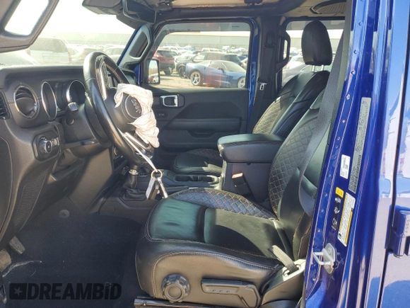 2020 Jeep Wrangler Unlimited Sahara with VIN 1C4HJXEN0LW318599, listed as a Copart auction lot 53258355 with 68,131 mi miles and Salvage title. Bid and sale history available at DreamBid. Image 7.