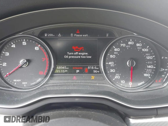 2018 Audi A5 Sportback Premium Plus with VIN WAUBNCF57JA067816, listed as a IAAI auction lot 41892476 with 68,945 mi miles and . Bid and sale history available at DreamBid. Image 7.
