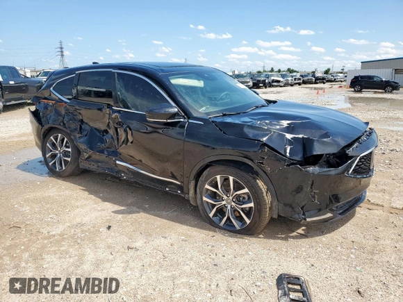 2024 Acura MDX Technology z VIN 5J8YD9H46RL003548, wystawiony jako Copart lot #58195865 z przebiegiem 25 324 mil mil oraz Szkoda całkowita • Salvage title. Historia ofert i sprzedaży dostępna na DreamBid. Obrazek 4.