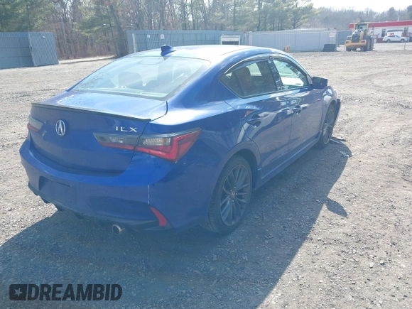 2019 Acura ILX w/Premium/A-Spec Pkg with VIN 19UDE2F87KA003908, listed as a IAAI auction lot 41673179 with 72,505 mi miles. Bid and sale history available at carsss.com. Image 4.