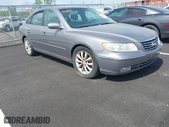 2007 Hyundai Azera SE with VIN KMHFC46F47A149693, listed as a IAAI auction lot 42060439 with 190,317 mi miles and . Bid and sale history available at DreamBid. Image 1.