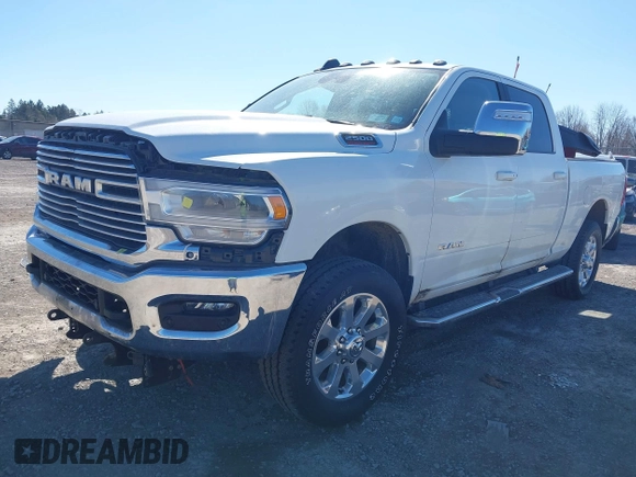2023 Ram 2500 Laramie with VIN 3C6UR5FJ9PG530727, listed as a IAAI auction lot 41803946 with 19,992 mi miles and . Bid and sale history available at DreamBid. Image 2.